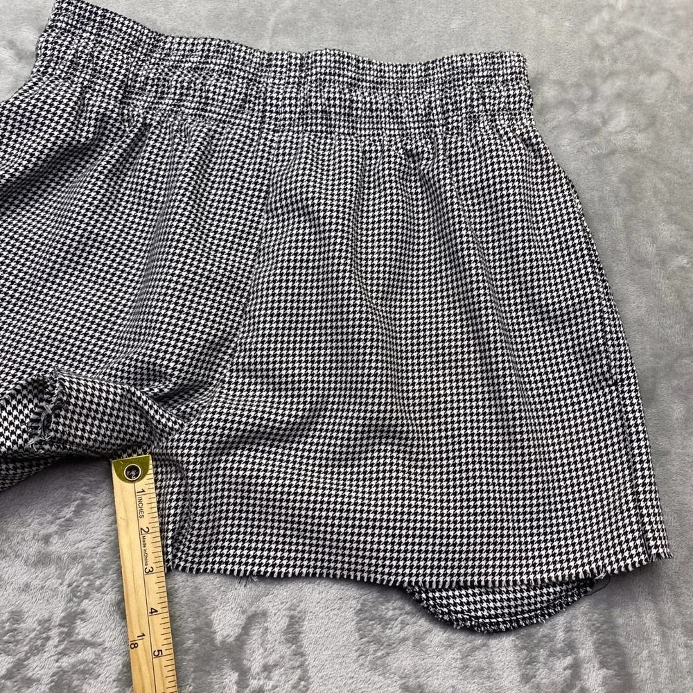 Uncommon Threads Houndstooth Elastic Waist Shorts Black White Style 4000 Mens‎ M
